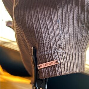 Danskin Chocolate Ribbed Knit Top